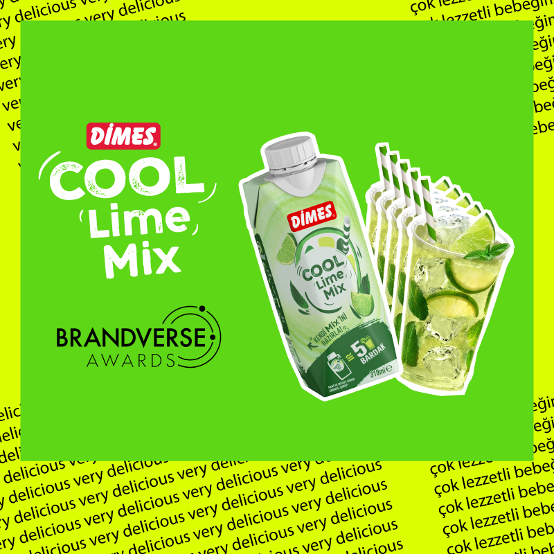 DİMES COOL Lime Mix Göründüğünden Daha Fazlası Kampanyası Ödüle Doymuyor
