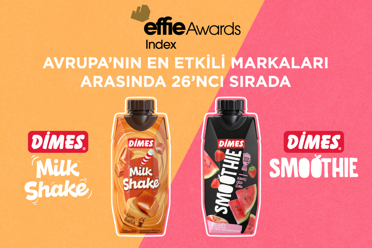 DİMES Smoothie ve DİMES Milkshake,  Avrupa’nın En Başarılı Markaları Arasında Gösterildi