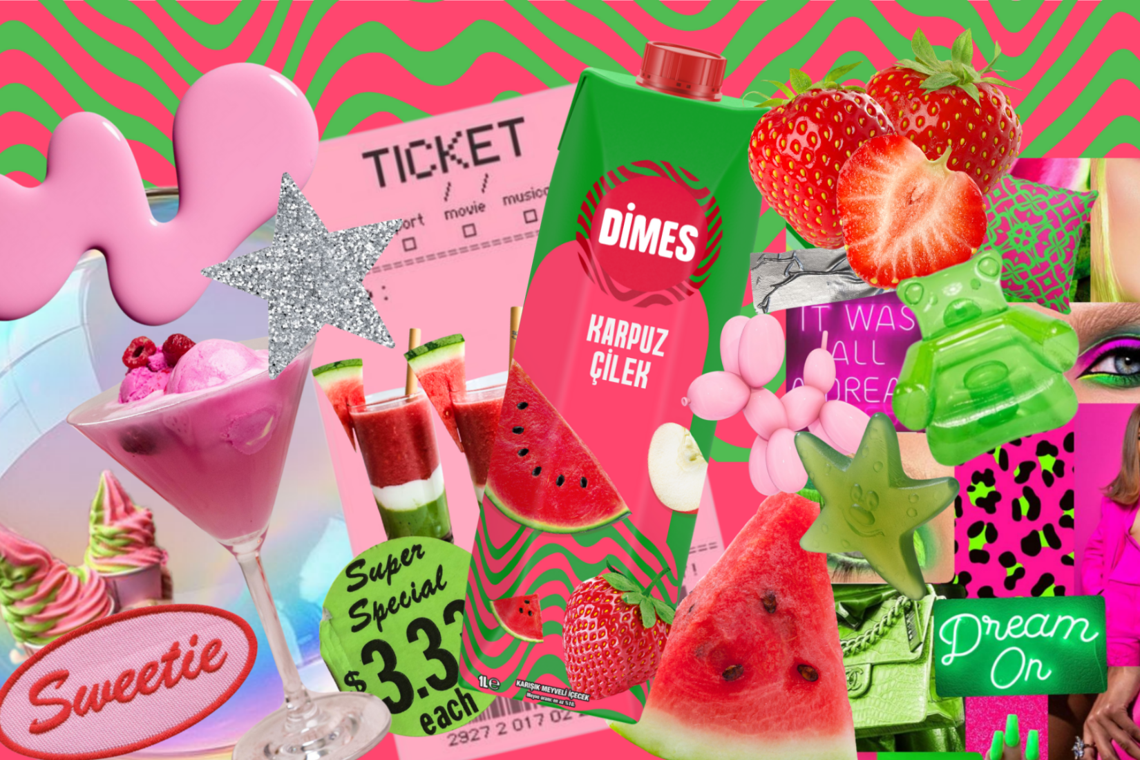 DİMES Karpuz - Çilek İçeceği