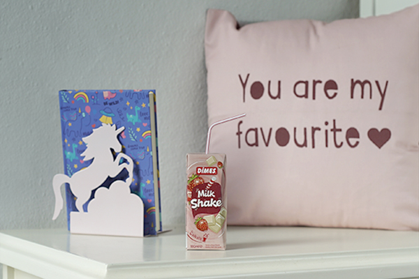 DİMES Milkshake Çilekli & Beyaz Çikolatalı